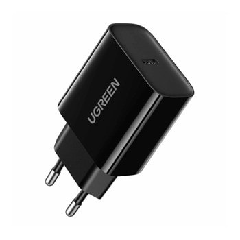 Зарядно устройство Ugreen CD137, от контакт към 1x USB C(ж), 12V/1.67A, черно, QC4+, 20W | JAR Computers Ugreen CD137 10191