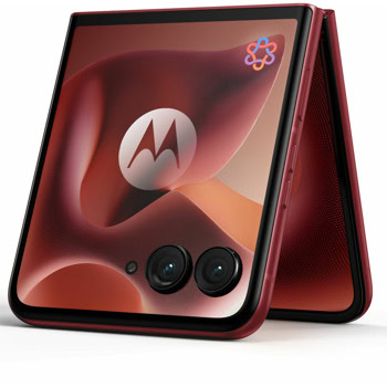 Смартфон Motorola Razr 60 Ultra (Pantone Rio Red), поддържа 2 SIM карти, 7" (17.78 cm) LTPO AMOLED 165Hz дисплей, осемядрен Snapdragon 8 Elite, 16GB RAM, 512GB Flash памет, 50.0 + 50.0 & 50.0 Mpix камери, Android | JAR Computers Motorola Razr 60 Ultra PB8R0008PL