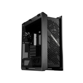 Кутия Asus ROG Strix Helios II, EATX/ATX/microATX/Mini-ITX, 2x USB 3.2 Gen 2x2 Type-C, 4x 140mm вентилатора, с прозорец, черна, без захранване | JAR Computers Asus ROG Strix Helios II Black 90DC00W0-B39000