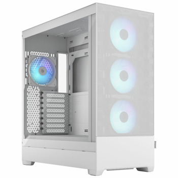 Кутия Fractal Design Pop XL Air RGB White TG Clear, E-ATX/ATX/mATX/mITX, 2x USB 3.0, прозорец, бяла, без захранване | JAR Computers Fractal Design Pop XL Air RGB White TG Clear