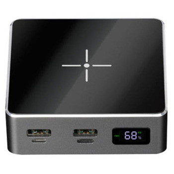 Bъншна батерия /power bank/ Wesdar S185 BLACK, 10000mAh, черна, 18W, 2x USB-A, 2x USB-C image