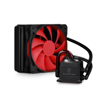 Водно охлаждане за процесор, DeepCool Captain 120, съвместимо с LGA2011-V3/LGA2011/LGA1366/LGA1156/LGA1155/LGA1150 & FM2+/FM2/FM1/AM3+/AM3/AM2+/AM2 | JAR Computers DeepCool Captain 120 - Intel/Amd