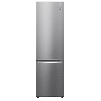 Хладилник с фризер LG GBB62PZJMN, клас Е, 384 л. общ обем, свободностоящ, 269 kWh/годишно, Total No Frost, Смарт Инверторен компресор, LINEARCooling, DoorCooling, инокс image