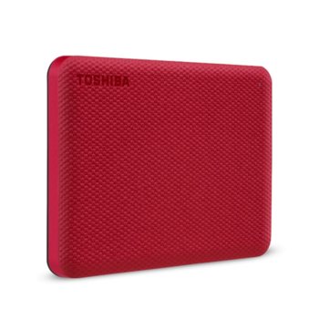 Твърд диск 2TB, Toshiba Canvio Advance, червен, външен, 2.5" (6.35 cm), USB 3.2 Gen 1 | JAR Computers Toshiba 1TB Canvio Advance Red