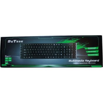 Мултимедийна DeTech KB344М USB 6038