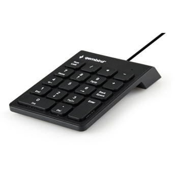 Клавиатура Gembird KPD-U-02 NumPad, черна, USB image