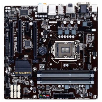 Дънна платка Gigabyte Q87M-D2H, Q87, LGA1150, DDR3, PCI-E (DisplayPort&HDMI)(CF), 6x SATA 6Gb/s, 2x USB 3.0, microATX | JAR Computers Gigabyte Q87M-D2H