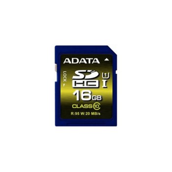 Adata 16 GB SDHC UHS-I, Class 10