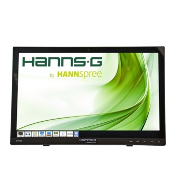 Монитор Hannspree HT 161 HNB Touch, 15.6" (39.62 cm) TFT-LED панел, 75Hz, WXGA, 12ms, 40 000 000:1, 220cd/m2, HDMI, VGA, USB | JAR Computers Hannspree HT 161 HNB TOUCH MONITOR