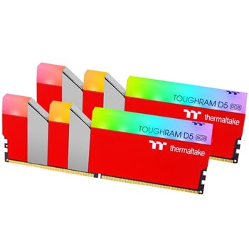Памет 32GB (2x16GB) DDR5 5600MT/s, Thermaltake Toughram RGB D5 Racing Red, RG35D516GX2-5600C36A, 1.25V | JAR Computers Thermaltake Toughram RGB D5 2x16GB DDR5-5600MHz