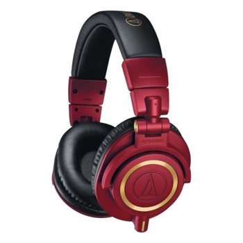Слушалки Audio-Technica ATH-M50x, червени | JAR Computers Слушалки Audio-Technica ATH-M50x - червени