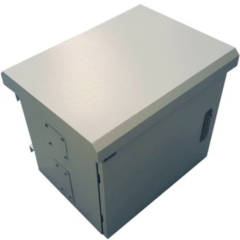 Комуникационен шкаф MIRSAN MR.MOB03.03 за CCTV оборудване - 625 х 530 х 480 мм, IP65, двойни стени, 2 вентилатора, бял | JAR Computers MIRSAN MR.MOB03.03