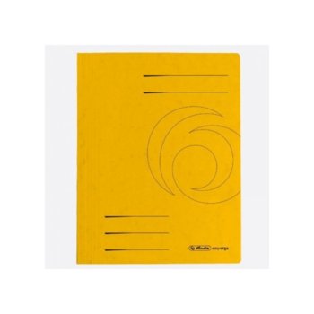 Папка от картон Herlitz Easyorga, с машинка, жълта | JAR Computers Herlitz Папка