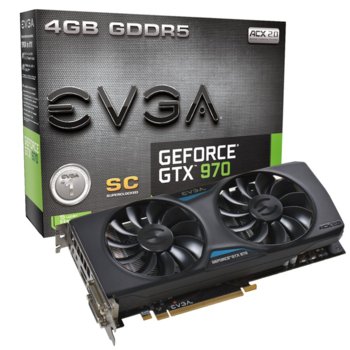 EVGA GeForce GTX 970 4GB ACX 2.0 04G-P4-2975-KR