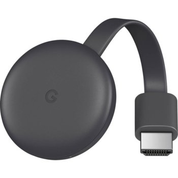 Медиа плейър Google Chromecast 3rd Gen, Wi-Fi, HDMI, micro-USB, черен image