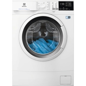 Перална машина Electrolux EW6S406WI, клас D, 6кг капацитет, 1000 обр./мин, 14 програми, свободностояща, ширина 60 cm, опция отложен старт, система за изплакване без пяна, защита от преливане, бяла | JAR Computers Electrolux EW6S406WI