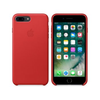 Apple iPhone 7 Plus Leather Case mmyk2zm/a Red