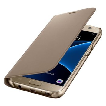 Samsung Galaxy S7 LED View Cover, Gold