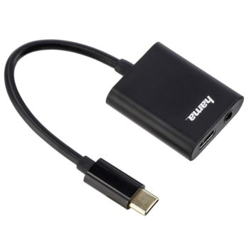 HAMA 135748 USB-C - 3.5 мм аудио жак и USB-C