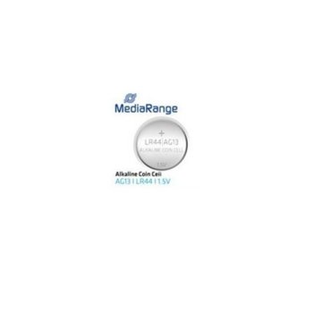 Батерии алкални MediaRange Premium Coin Cells MRBAT113 AG13 (LR44), 1.5V, 145mAh, 1бр. | JAR Computers MediaRange PREMIUM COIN CELLS AG13 1.5V LR44