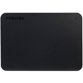 Твърд диск 2TB Toshiba Canvio Basics Black(черен), външен, 2.5" (6.35 см), USB 3.0, с включен USB-C адаптер | JAR Computers Toshiba Canvio Basics 2TB Black + USB C Adapter