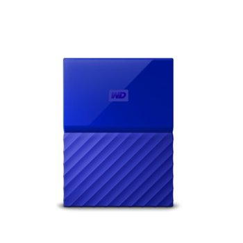 Твърд диск 2TB Western Digital MyPassport Blue (син), външен, 2.5" (6.35 cm), USB 3.0 | JAR Computers 2TB MyPassport Blue