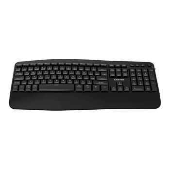 Клавиатура Canyon HKB-W6, безжична, 12 мултимедийни бутона, черна, USB, Bluetooth | JAR Computers Logitech HKB-W6 CNS-HKBW6
