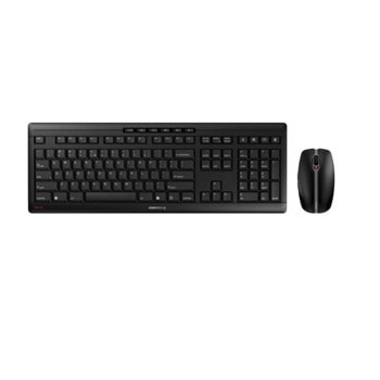 Комплект клавиатура и мишка CHERRY STREAM Desktop Recharge, безжични, мишка(dpi 2400), черни image