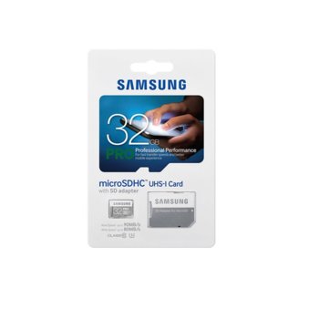 32GB Samsung PRO MicroSDXC CL10 + Adapter