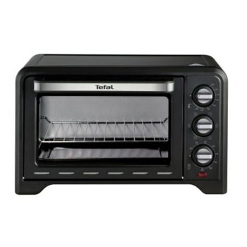 Фурна Tefal Optimo OF444834, 19л. обем, 1380 W, Термостат, максимална температура 240 ° C, 6 програми за готвене, черна | JAR Computers Tefal OF444834 Optimo black