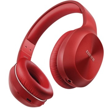 Слушалки Edifier W800BT Plus, безжични, микрофон, Bluetooth, AUX, до 55 часа време на работа, червени | JAR Computers Edifier W800BT Plus red