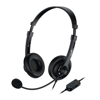 Слушалки Genius HS-230U, микрофон, USB, 100 Hz - 20 KHz, черни | JAR Computers Слушалки Genius HS-230U микрофон черни