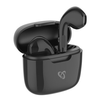 Слушалки SBOX EB-TWS18-B, безжични, микрофон, време на работа 3-4 часа, черни | JAR Computers слушалки sbox eb tws18 b