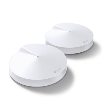 Wi-fi система TP-Link Deco M5 AC1300(2-pack), 2.4 GHz (400 Mbps)/5GHz (867Mbps), Wireless AC, 4x 10/100/1000, 4 вътрешни антени | JAR Computers TP-Link Deco M5 AC1300 (2-pack)