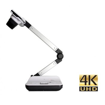 Камера за документи/презентатор Optoma DC554, 13 Mpix камера(30FPS)(3840x2160 изходна резолюция), вградени микрофон и говорител, 544x общо увеличение, microSD слот, HDMI, VGA, USB | JAR Computers Optoma DC554