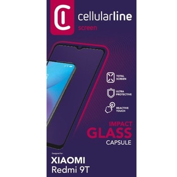 Cellularline Tempered glass for Xiaomi Redmi 9T