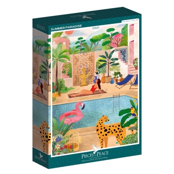 Пъзел Pieces and Peace Summer Paradise, 1000 части, илюстратор Hel.illustration | JAR Computers пъзел pieces and peace summer paradise 1000 части