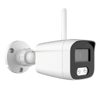 IP камера Longse BMSDFG400W, насочена "bullet" камера, 4Mpix(2560x1440@30fps), 3.6mm обектив, H.265+/H.265/H.264+/H264/AVI, IR осветеност (до 25 метра), външна, IP67, Wi-Fi, RJ-45 | JAR Computers IP камера Longse BMSDFG400W