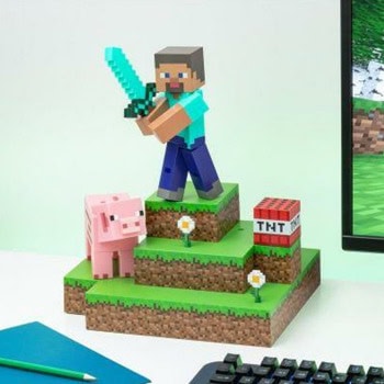 Paladone Minecraft Steve Diorama Light