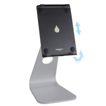 Стойка за таблет Rain Design mStand tablet plus, 145 х 290 х 181мм, за таблети до 9.7" (24.64cm), регулируема, сива | JAR Computers Rain Design mStand tablet pro Space Gray 10058