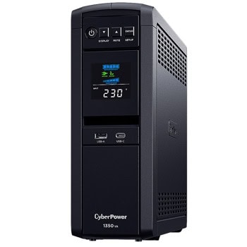 UPS CyberPower CP1350EPFCLCD, 1350VA/810W, Line Interactive, LCD дисплей, Tower | JAR Computers CyberPower CP1350EPFCLCD