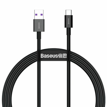 Кабел Baseus CATYS-A01, от USB-A(м) към USB-C(м), 2m, 66W, черен | JAR Computers Кабел Baseus CATYS-A01 USB A м to USB C м 2m
