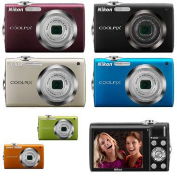 Фотоапарат Nikon Coolpix S3000 +подарък 2GB SD C…