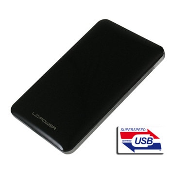 Кутия LC Power LC-25U3-7B, за 2.5" (6.35 cm) SSD/HDD, SATA III, USB 3.0, черна | JAR Computers LC Power LC-25U3-7B