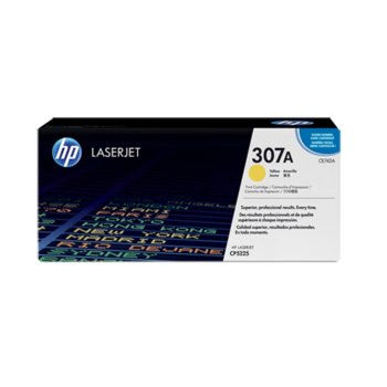 КАСЕТА ЗА HP COLOR LASER JET CP5225/CP5225n/CP5225dn Print Cartridge 307A - Yellow - P№ CE742A - заб.: 7300k | JAR Computers КАСЕТА ЗА HP COLOR LASER JET CP5225/CP5225n