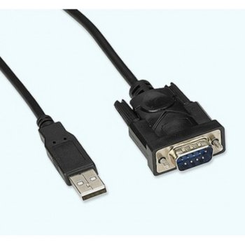 Кабел USB A(м) към RS232(DB9, DB25), 0.3m, черен image