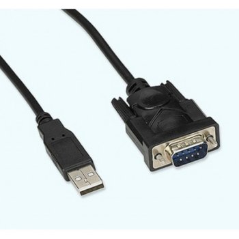 Кабел USB A(м) към RS232(DB9, DB25), 0.3m, черен | JAR Computers USB A(м) към RS232(DB9, DB25) 0.3m 18029