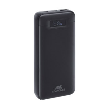 Външна батерия /power bank/ Rivacase VA1082, 20 000mAh, черна, 65W, PD 3.0, 1x USB-A(ж), 2x USB-C(ж) | JAR Computers Rivacase VA1082