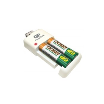 Зарядно устройство GP PB530USB250, 2x слота, за NiMh AA/AAA батерии, USB image