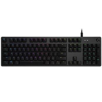 Клавиатура Logitech G512 Carbon, механична, GX Blue Switch, геймърска, подсветка, черна | JAR Computers Logitech G512 Carbon RGB Clicky